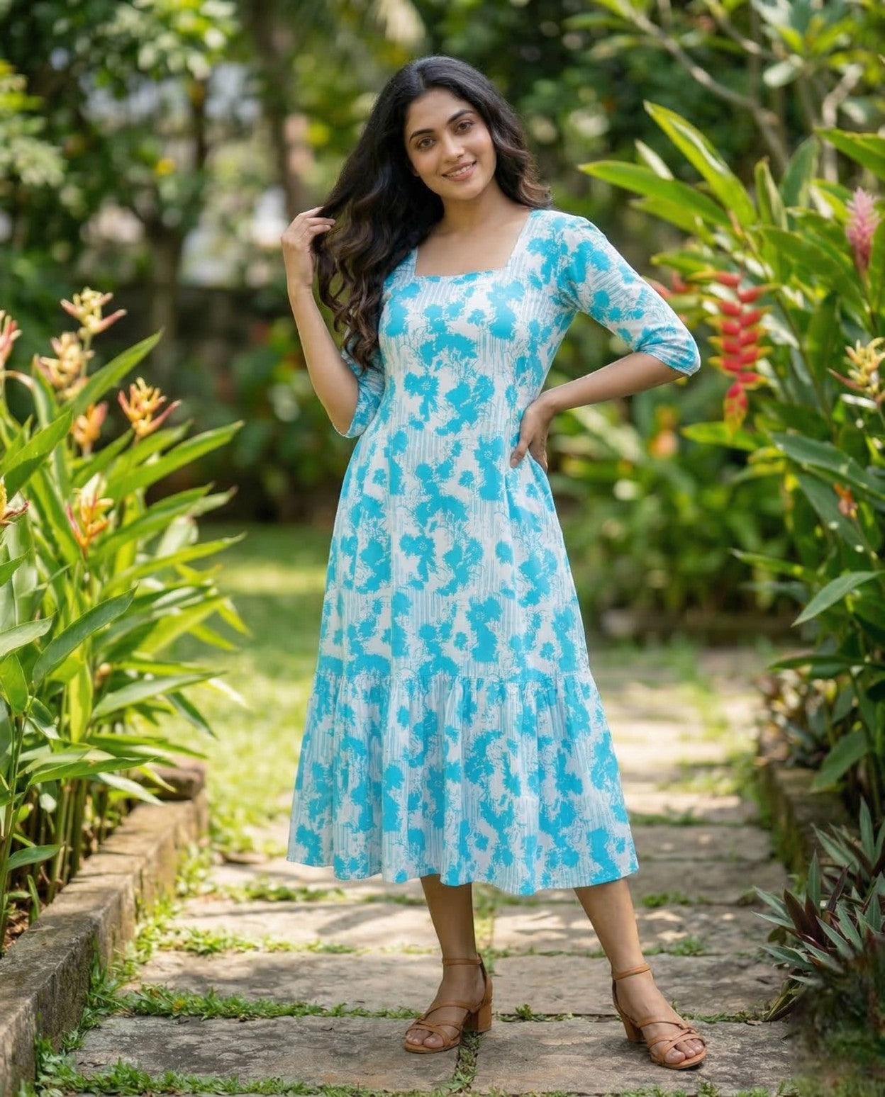 Pretty Printed Frock