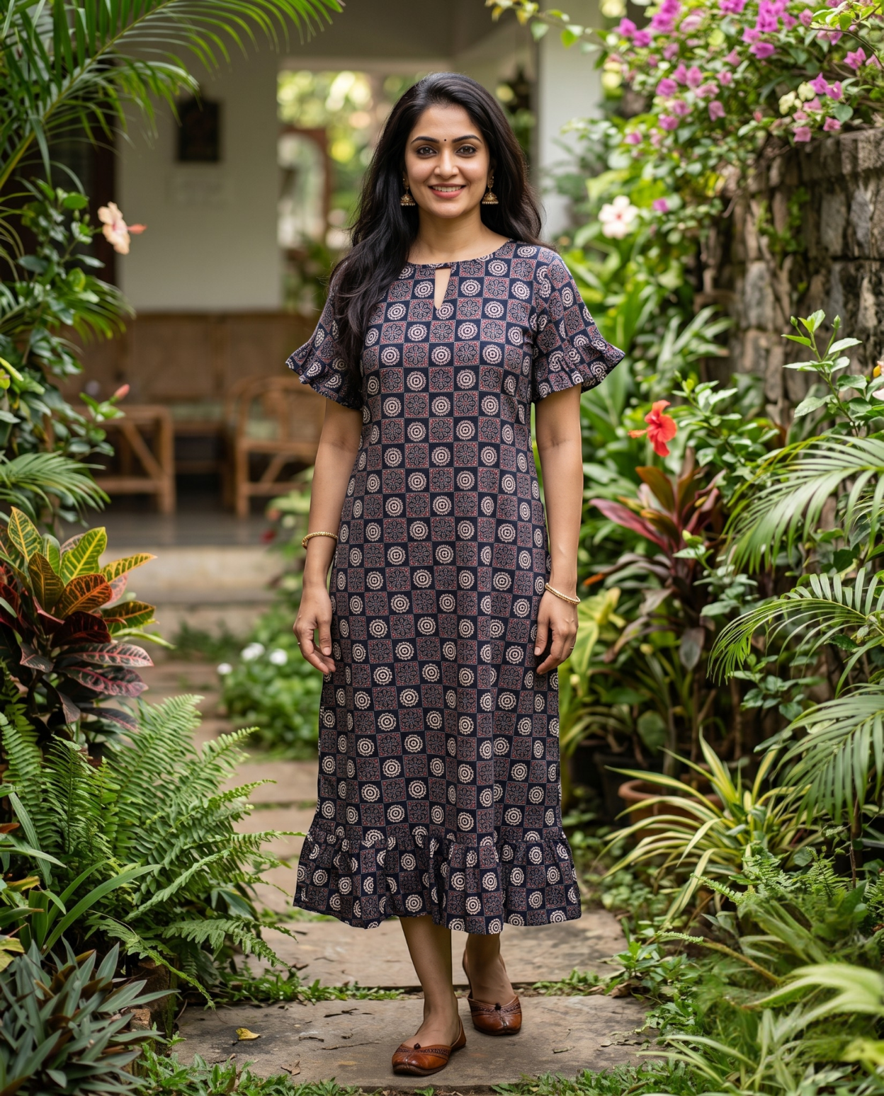 Ruffle Sleeved Frocks