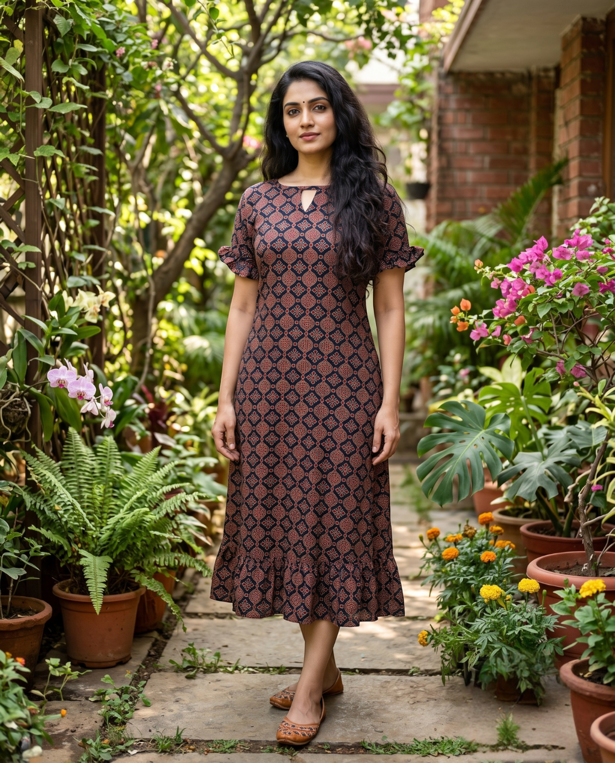 Ruffle Sleeved Frocks