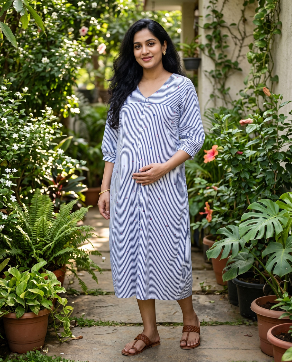Button Down Midi Dress