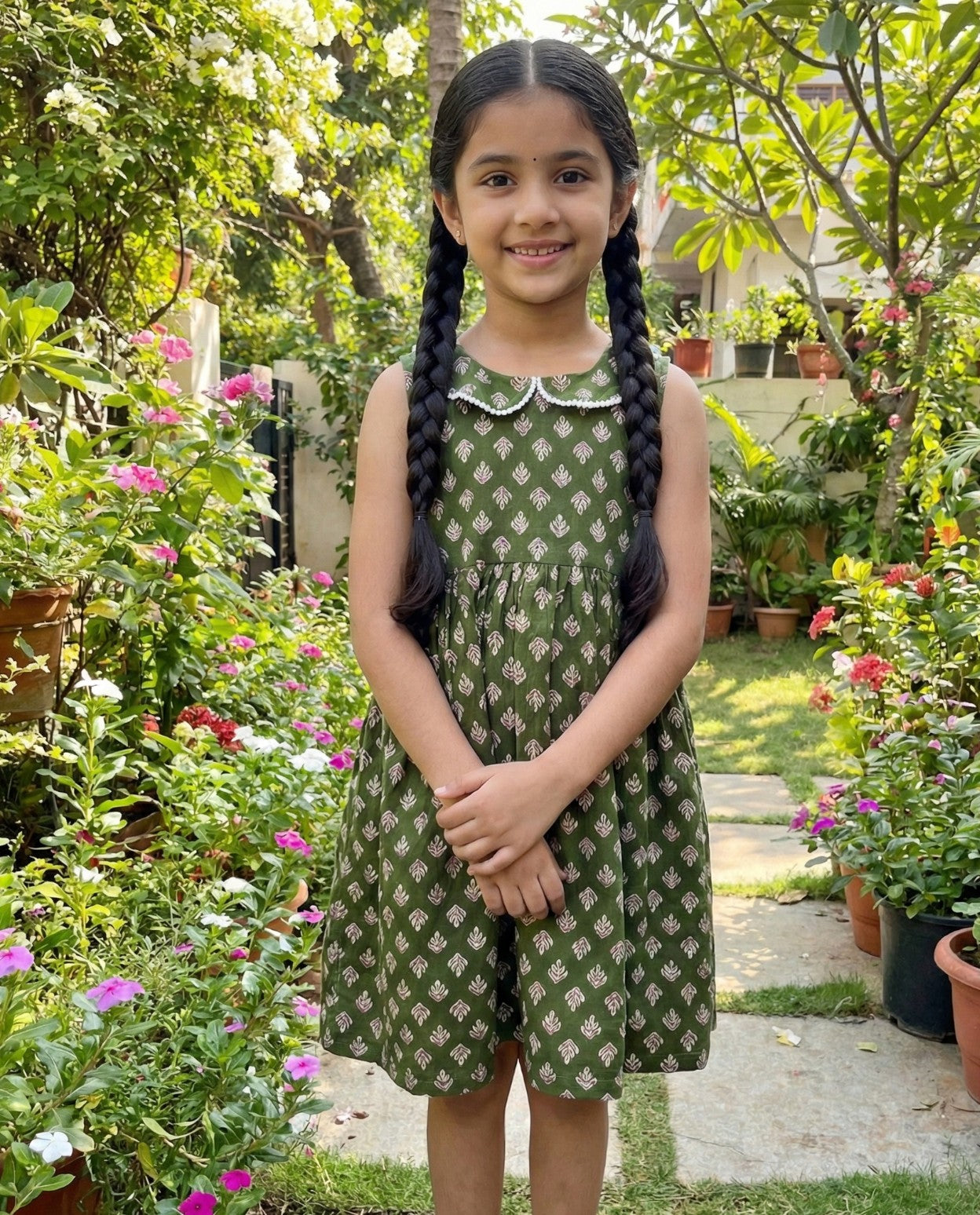 Cotton PeterPan Pretty wear for lil princess- Frocks