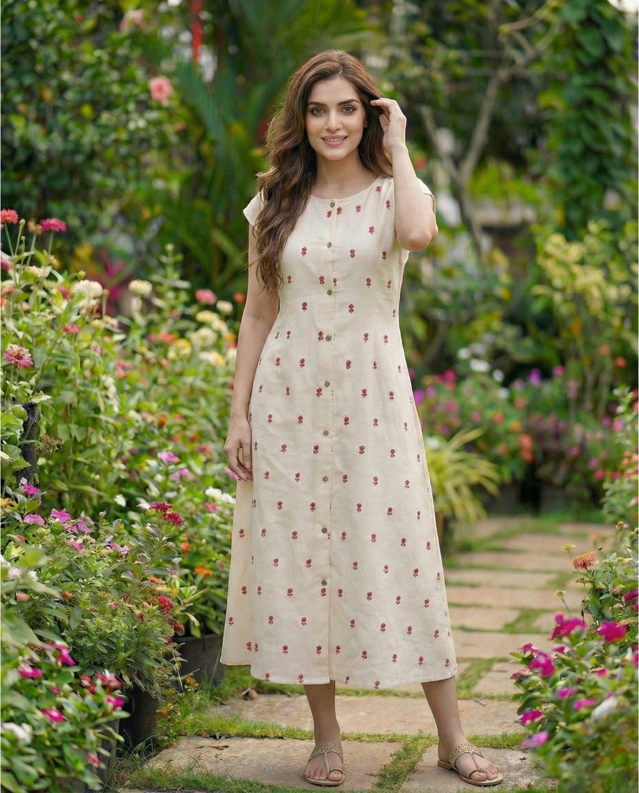 Ethnic Mul Cotton Frock