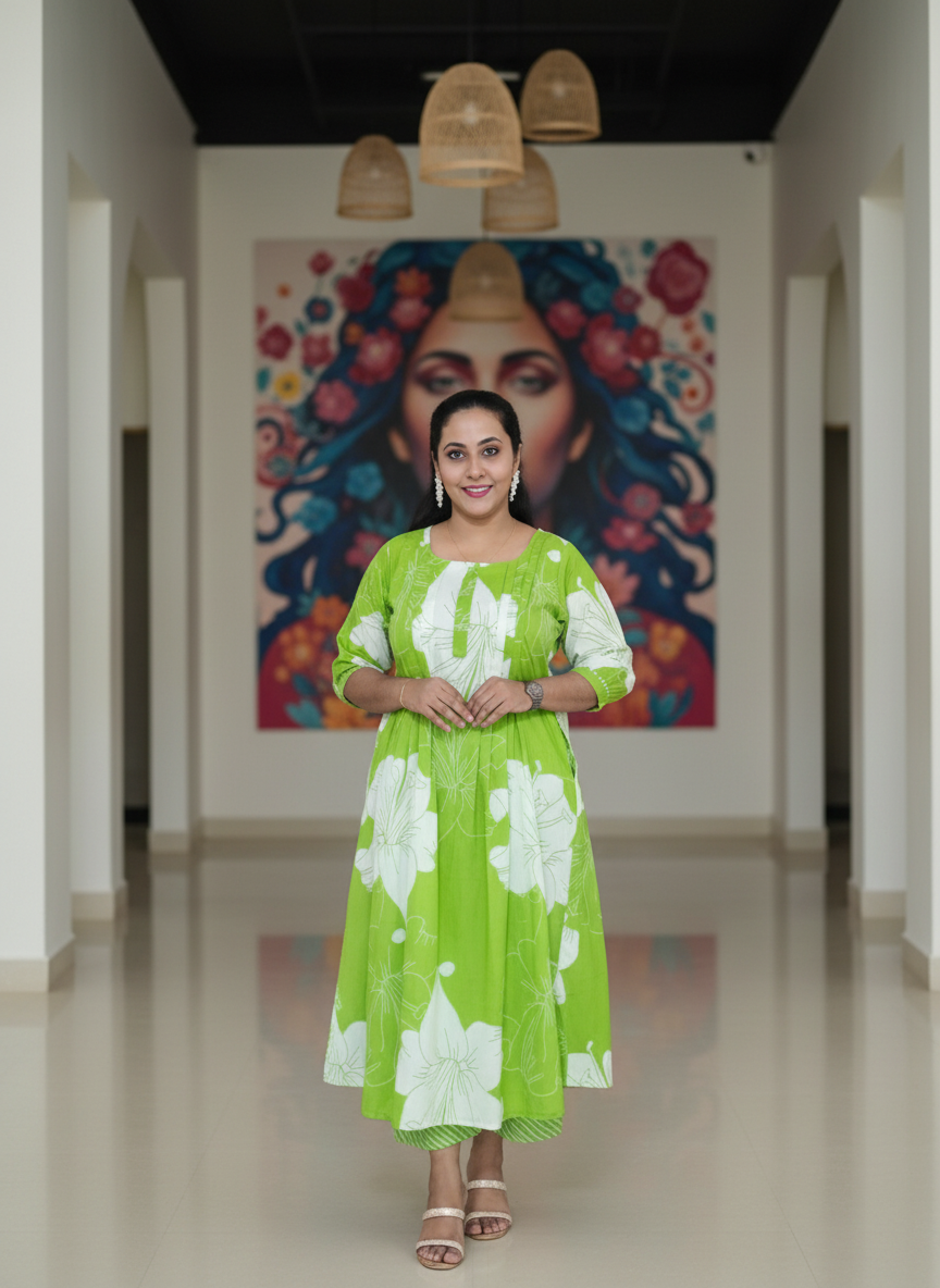 New Symmetric Cotton Co-ord sets With Feeding Support