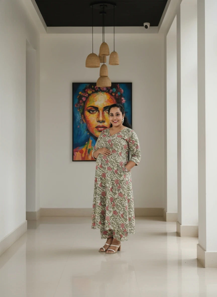 New Symmetric Cotton Co-ord sets With Middle Zip