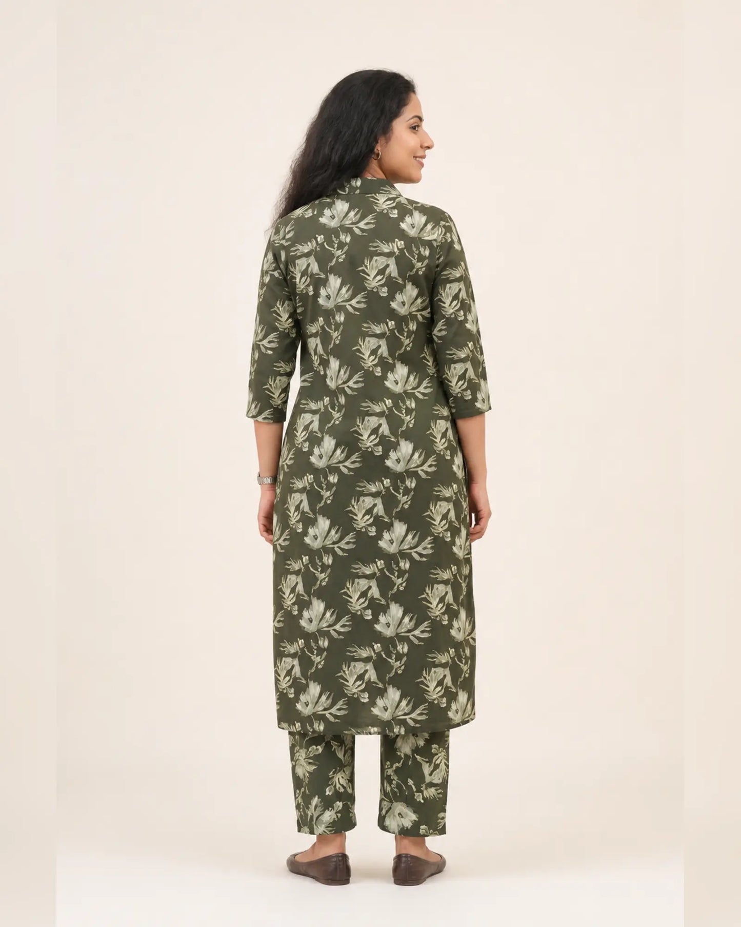 New Symmetric styled Cotton Co-ord sets with Collar Neck and Straight Pant