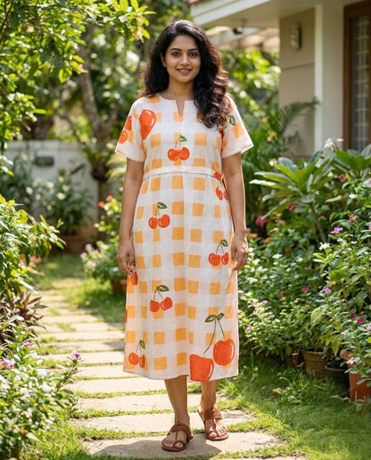 Cherry Berry Frock- Feeding Friendly
