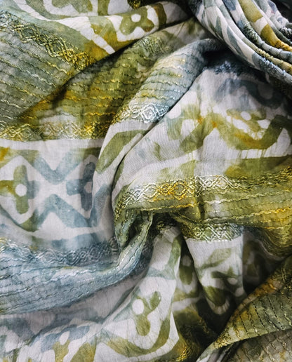 Urban Grace Asymmetric Frock in Georgette