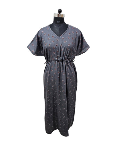 Paraiso premium cotton V-neck Maxi dress