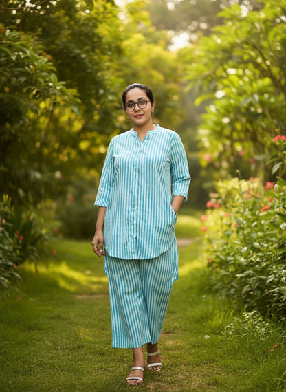 New Cotton Co-ord sets With Middle Buttons