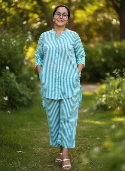 New Cotton Co-ord sets With Middle Buttons