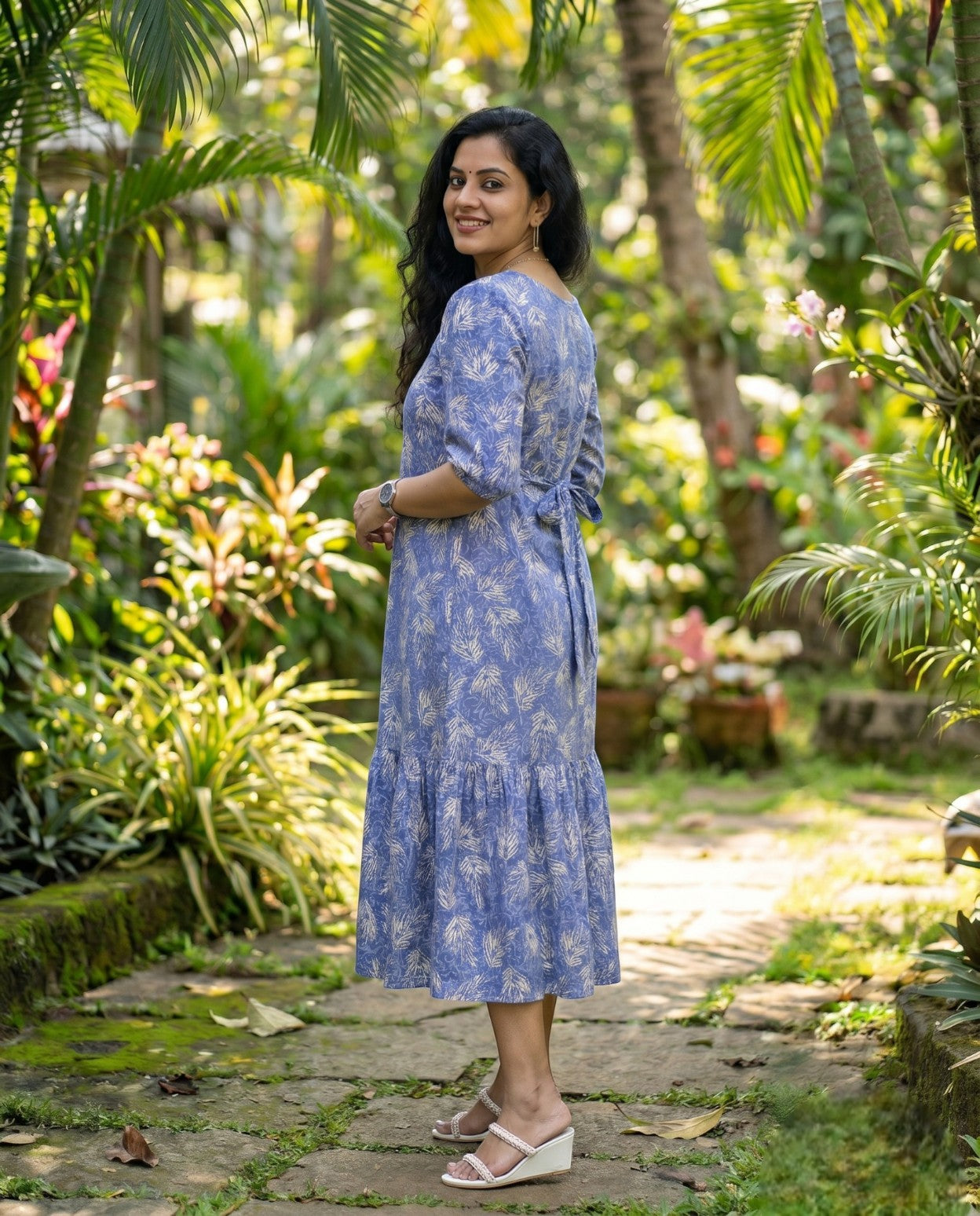 Pretty Printed  Flared Frock
