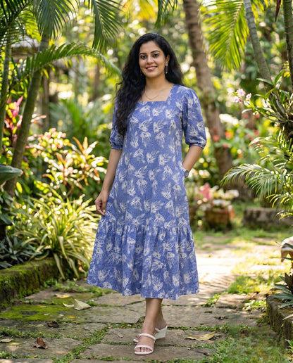 Pretty Printed  Flared Frock