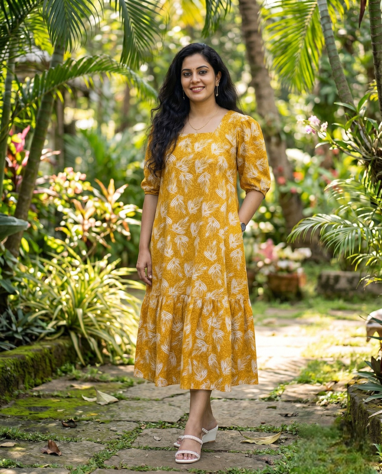 Pretty Printed  Flared Frock