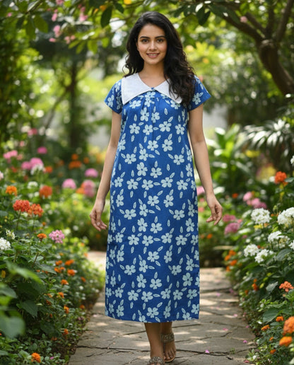 Stylish Bow Collar Frock