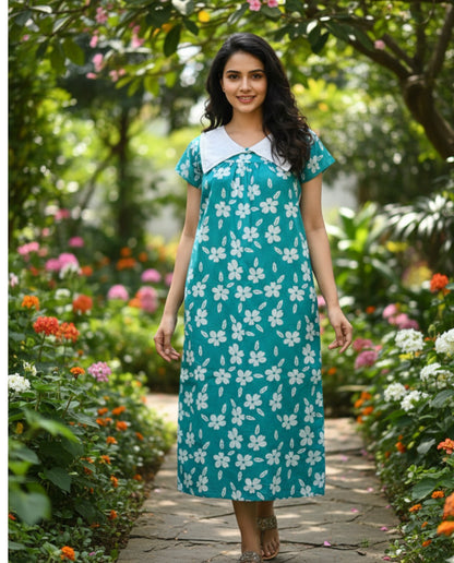 Stylish Bow Collar Frock