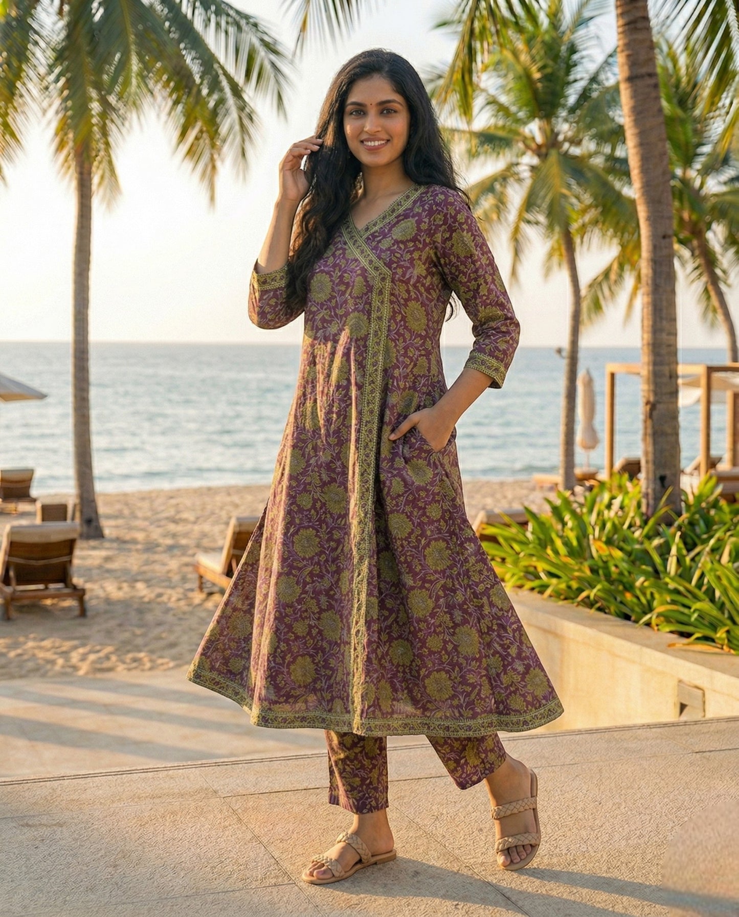 Stunning Cotton Co-ord sets with Mughal Prints