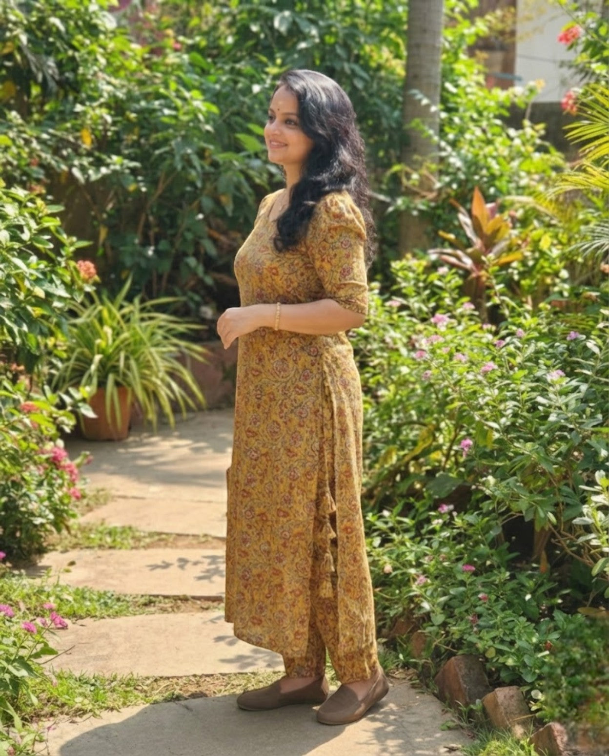 Ethnic Symmetric  Cotton Co-ord sets With Tussles-Pre Book