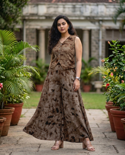 Trending Crop Top With Palazzo Pants