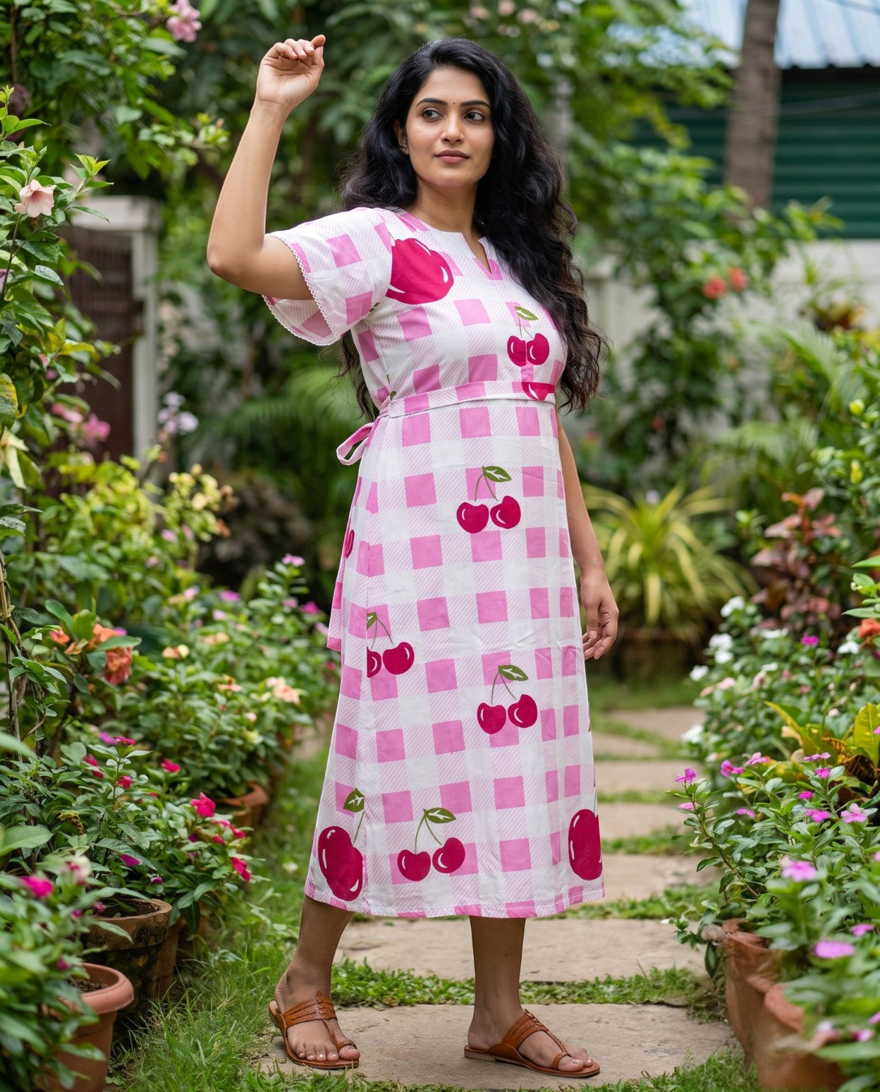 Cherry Berry Frock- Feeding Friendly