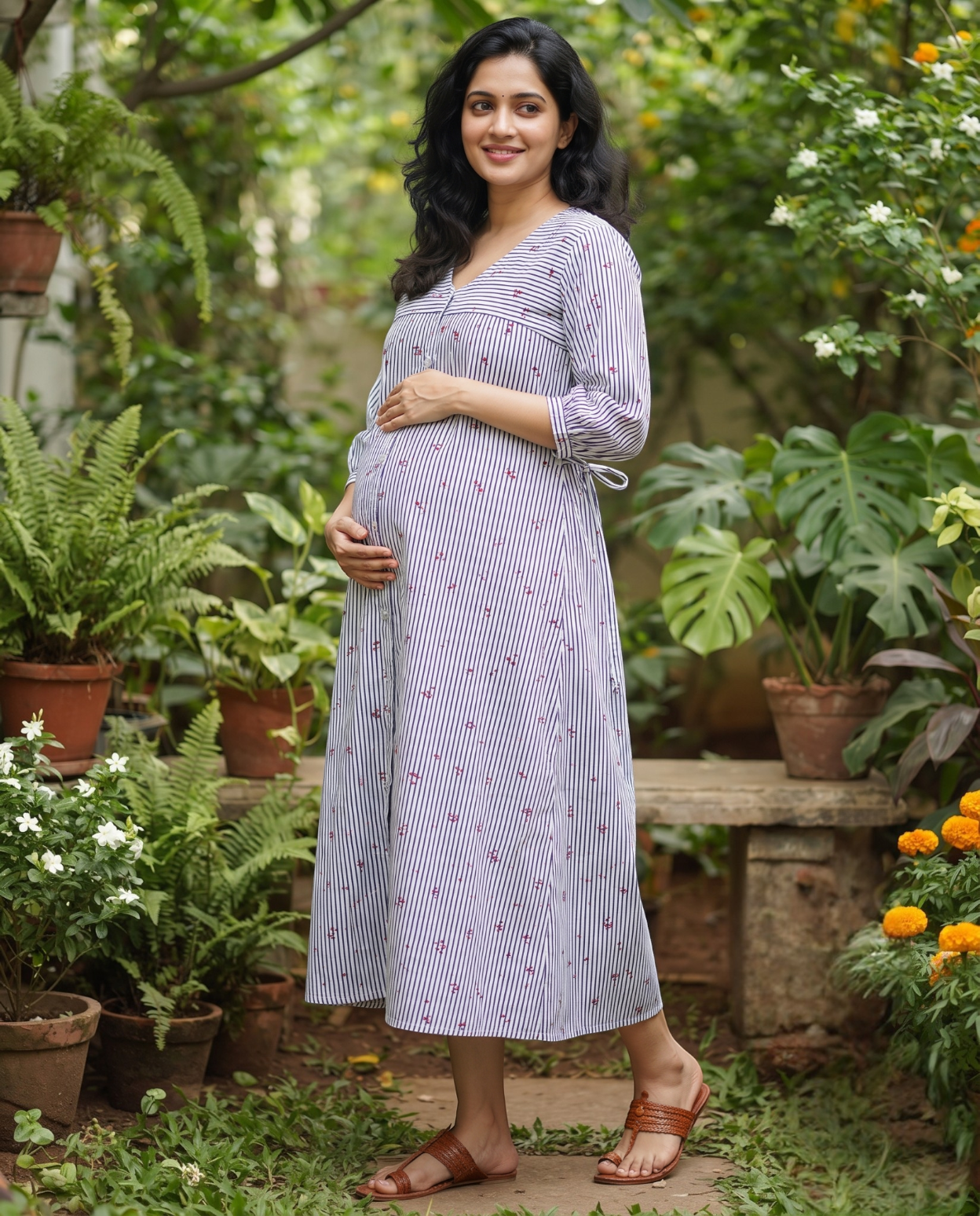 Button Down Midi Dress