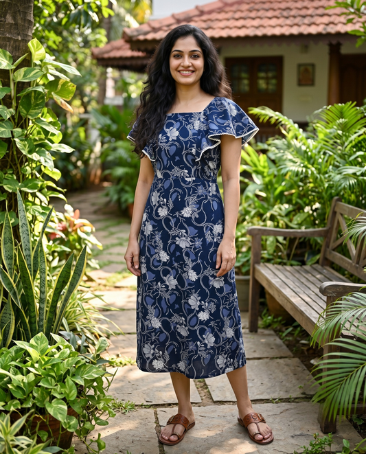 Winged Sleeve Frock