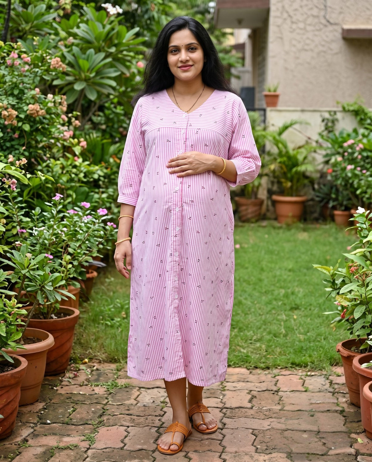 Button Down Midi Dress