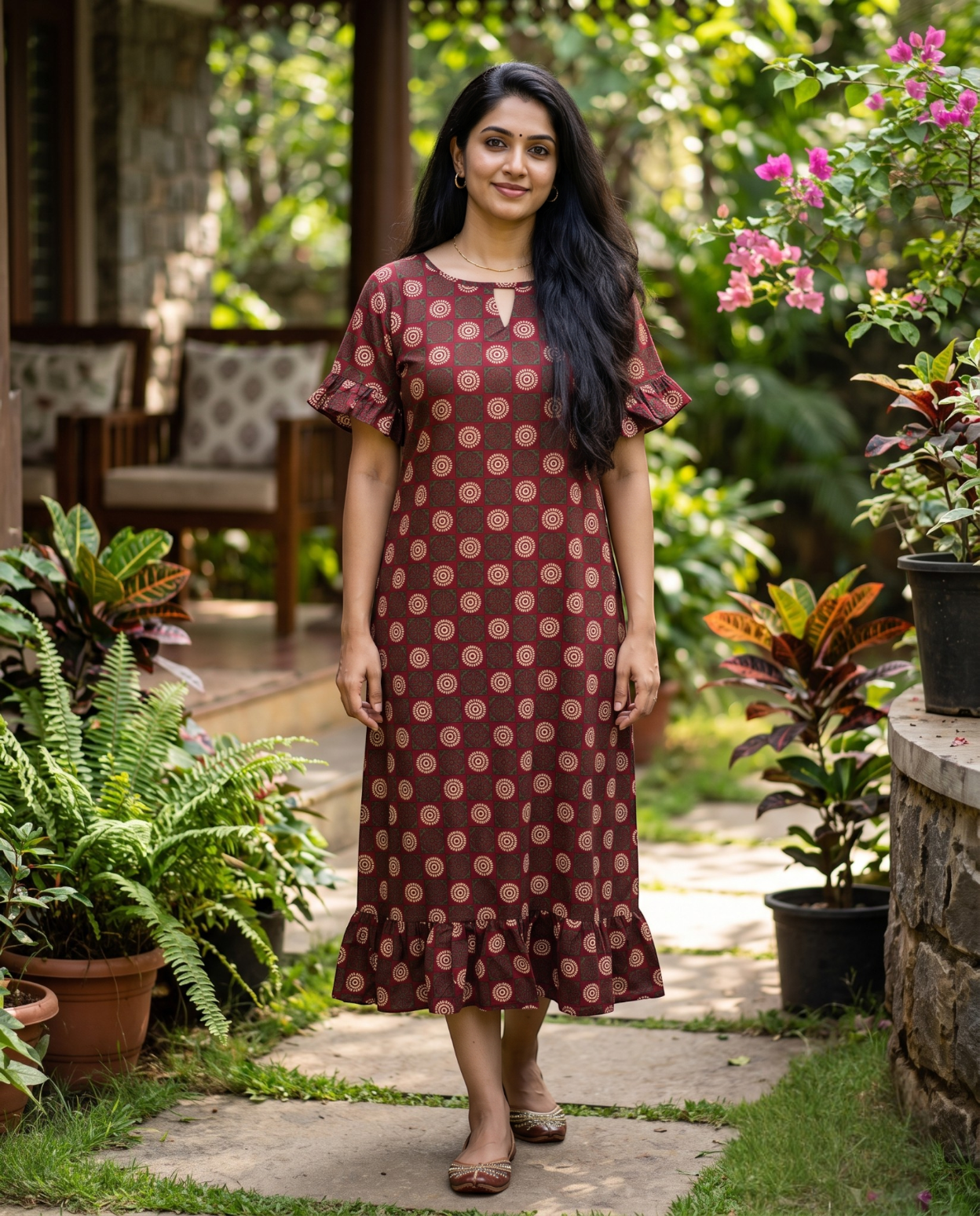 Ruffle Sleeved Frocks