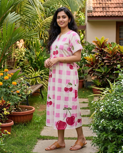 Cherry Berry Frock- Feeding Friendly