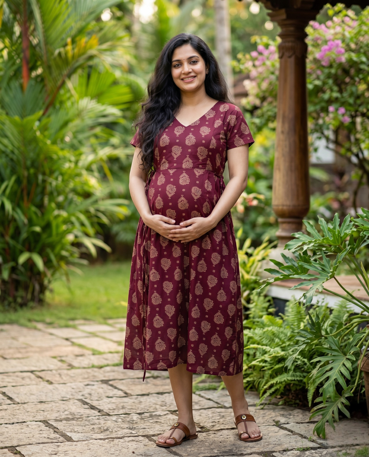 Beautiful Side Tie Frocks-Maternity Cum Feeding