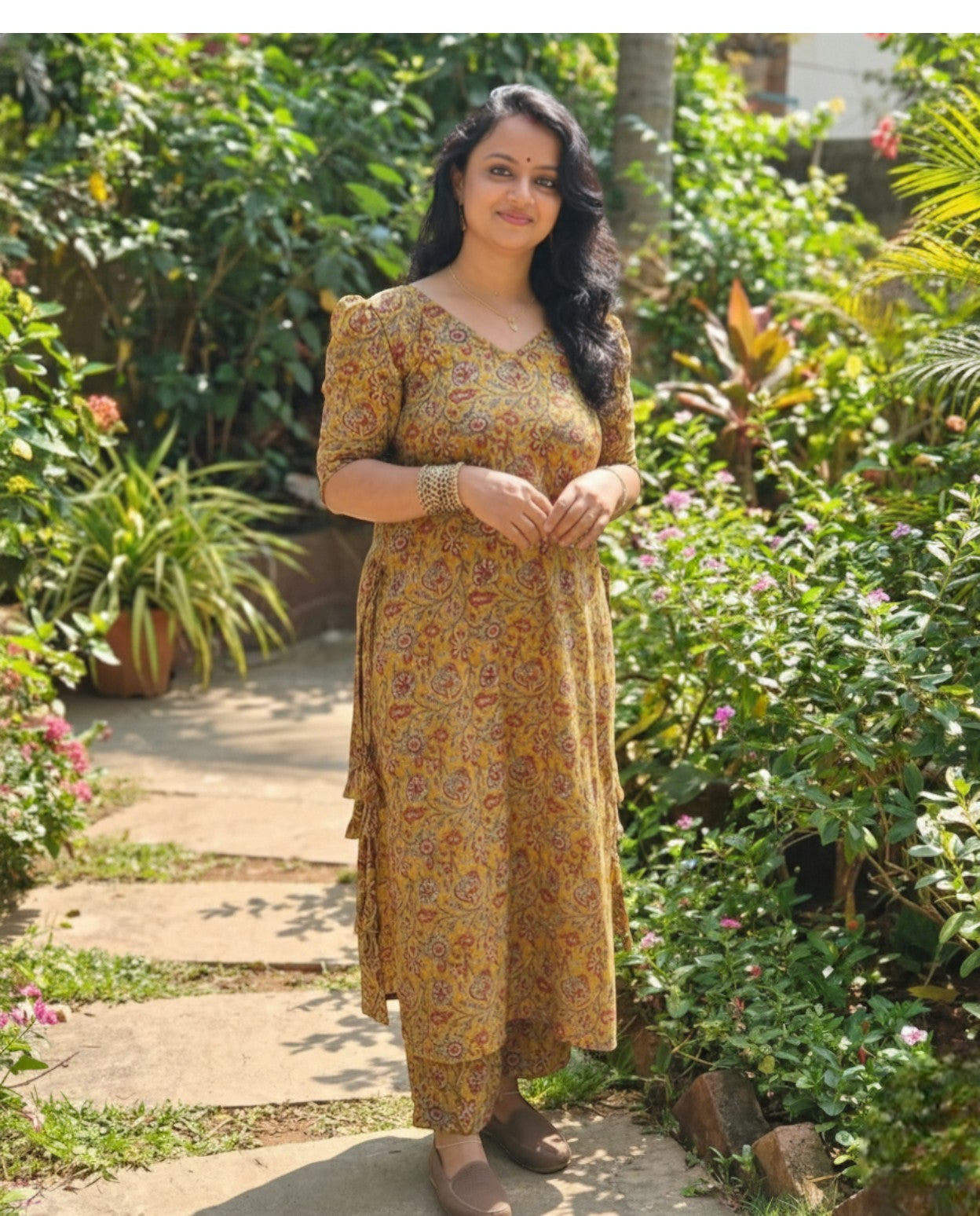 Ethnic Symmetric  Cotton Co-ord sets With Tussles-Pre Book