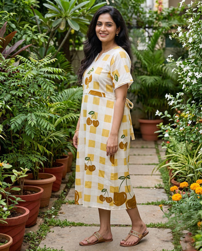 Cherry Berry Frock- Feeding Friendly