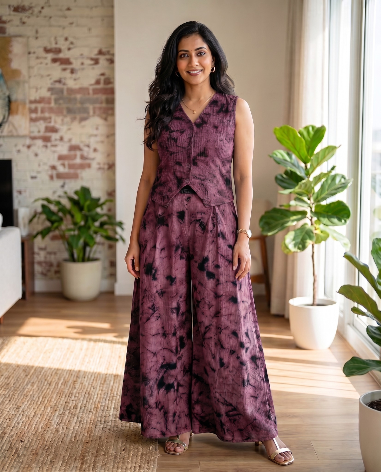 Trending Crop Top With Palazzo Pants