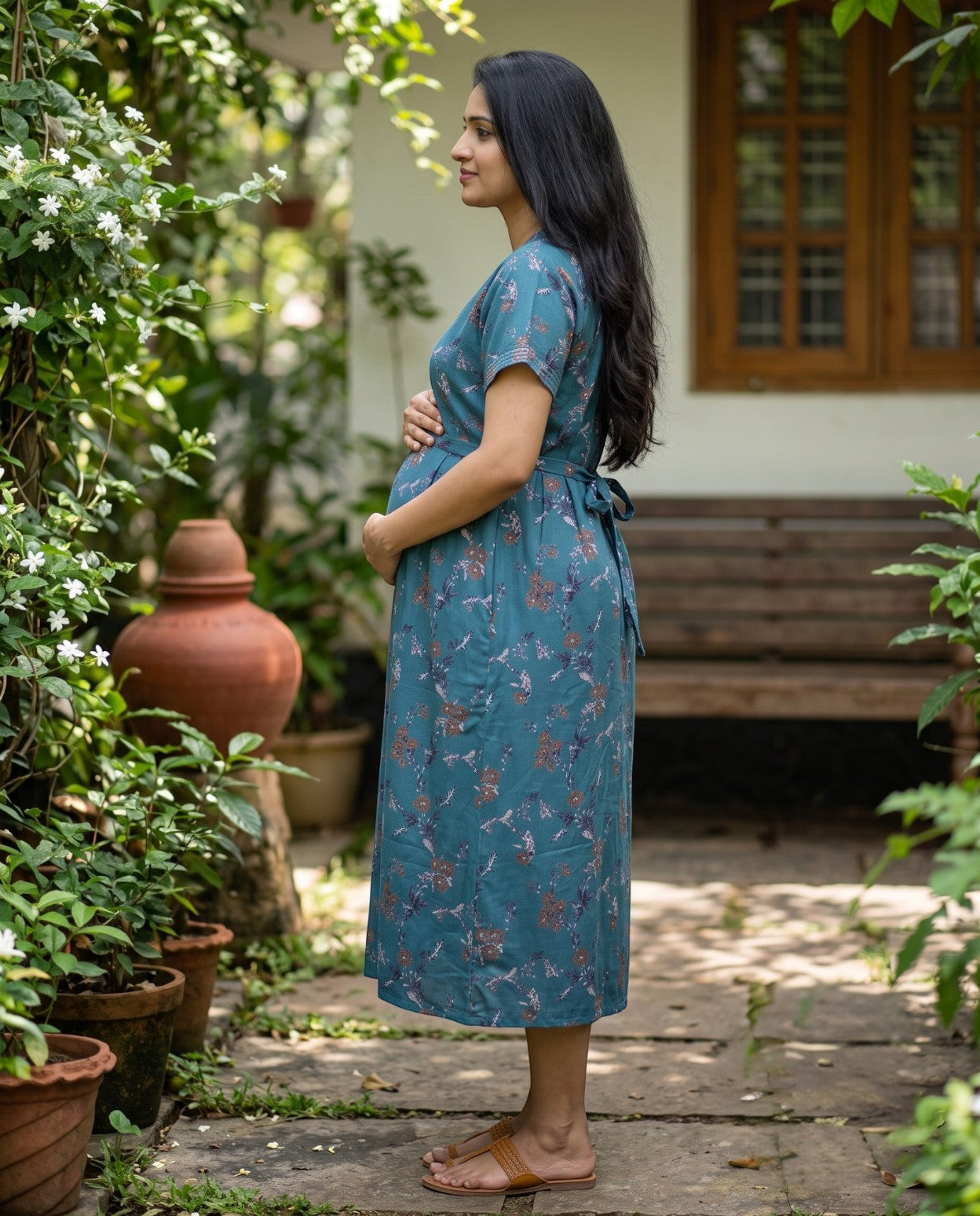 New V collar Frocks -Maternity cum Feeding