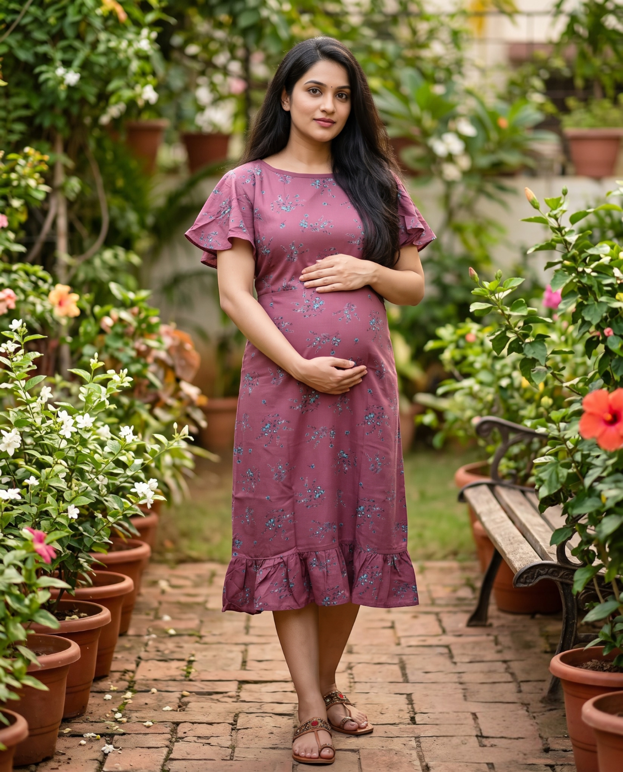 Umbrella Sleeved Frocks- Maternity Cum Feeding