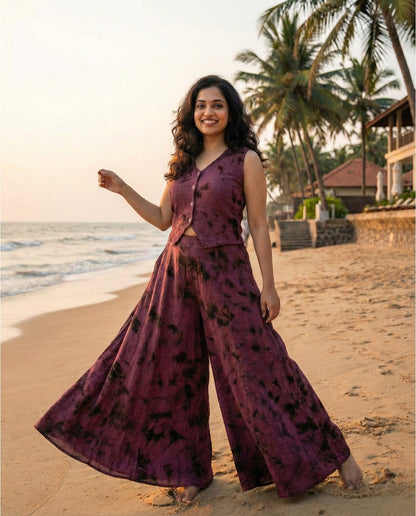 Trending Crop Top With Palazzo Pants