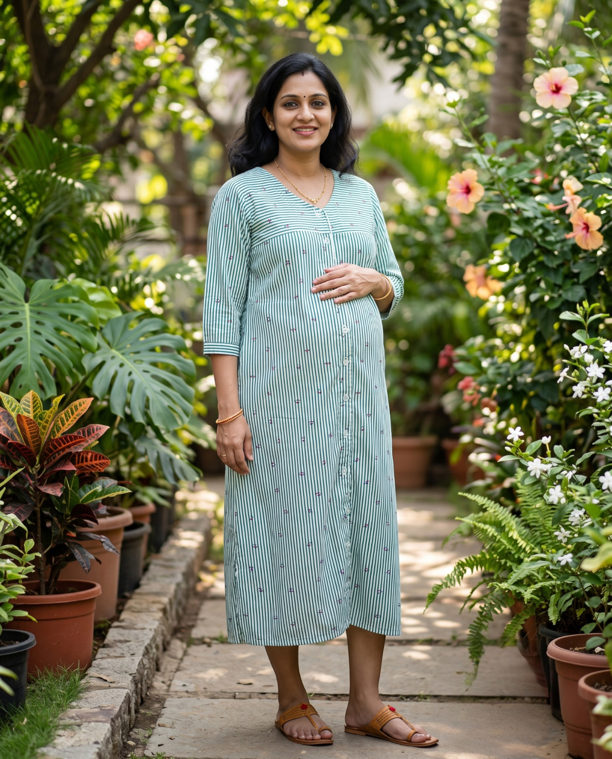 Button Down Midi Dress