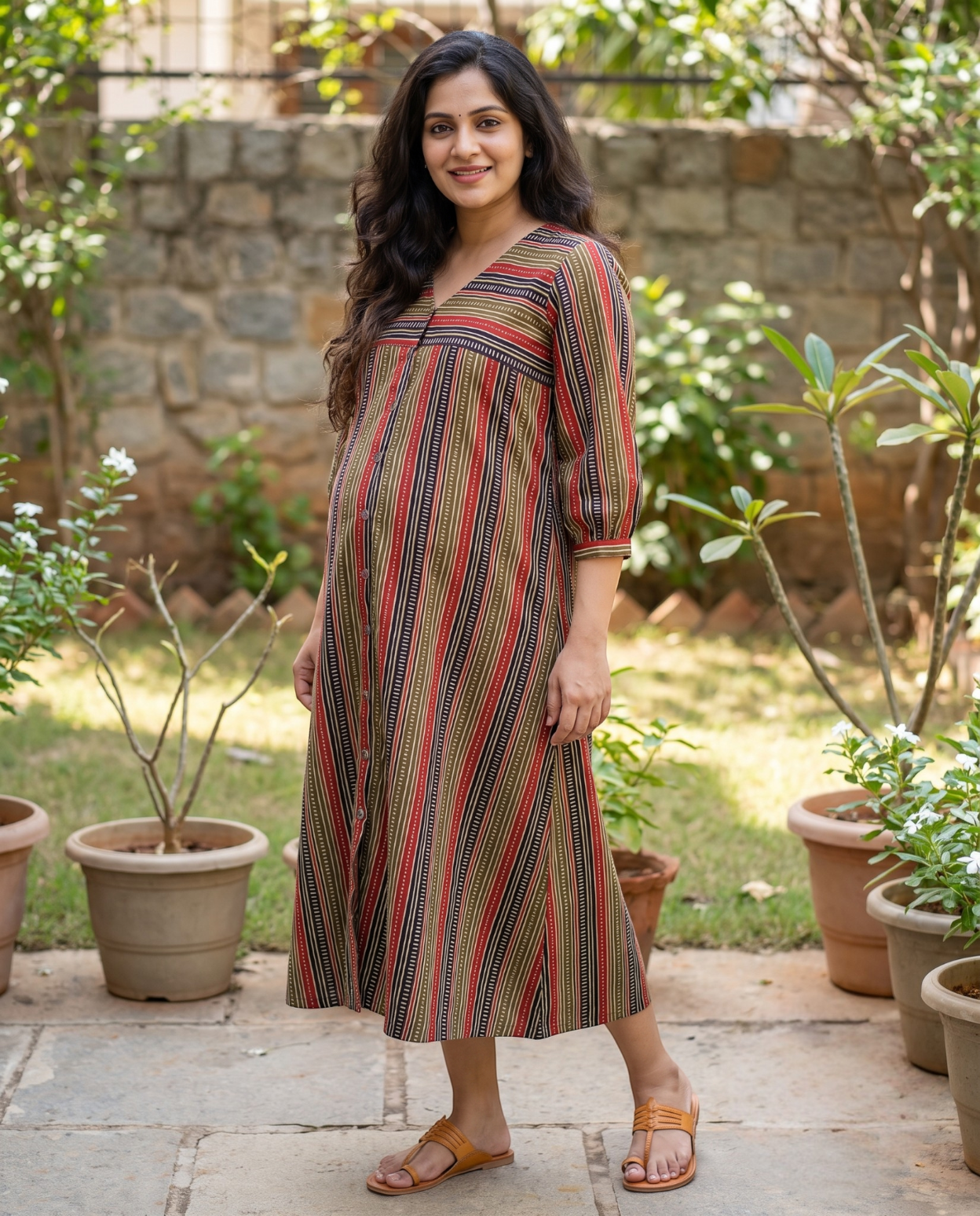 Button Down Midi Dress