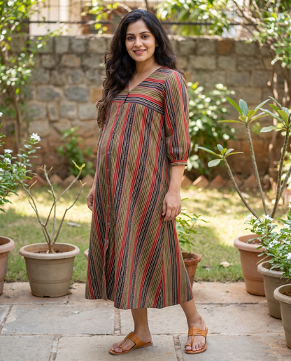 Button Down Midi Dress