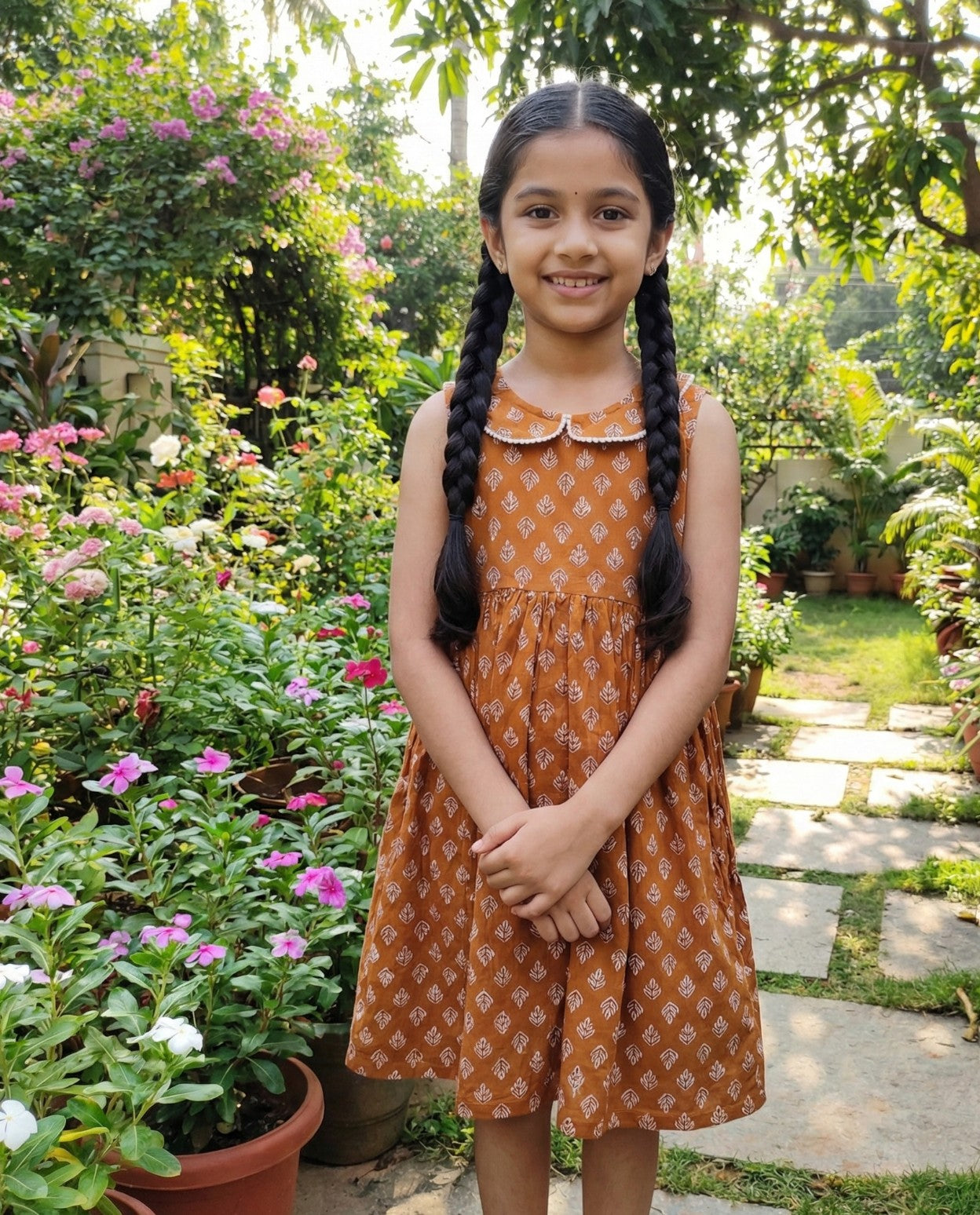 Cotton PeterPan Pretty wear for lil princess- Frocks