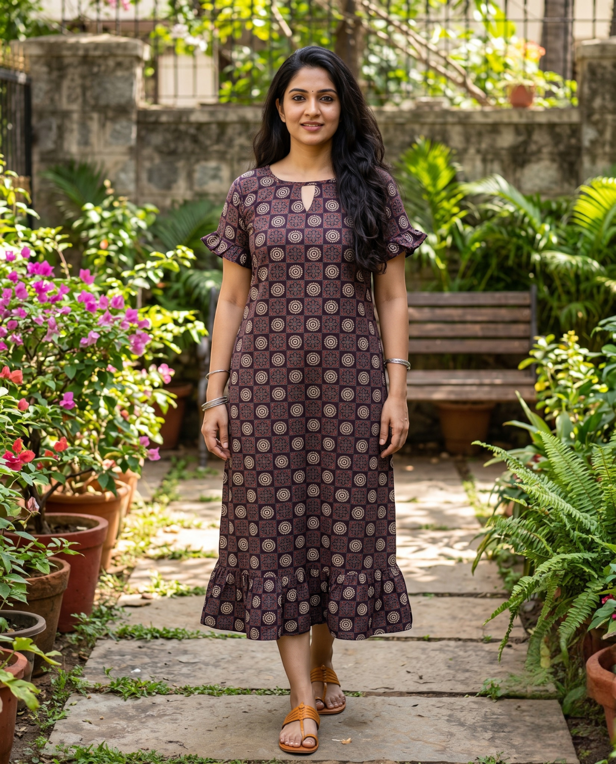 Ruffle Sleeved Frocks