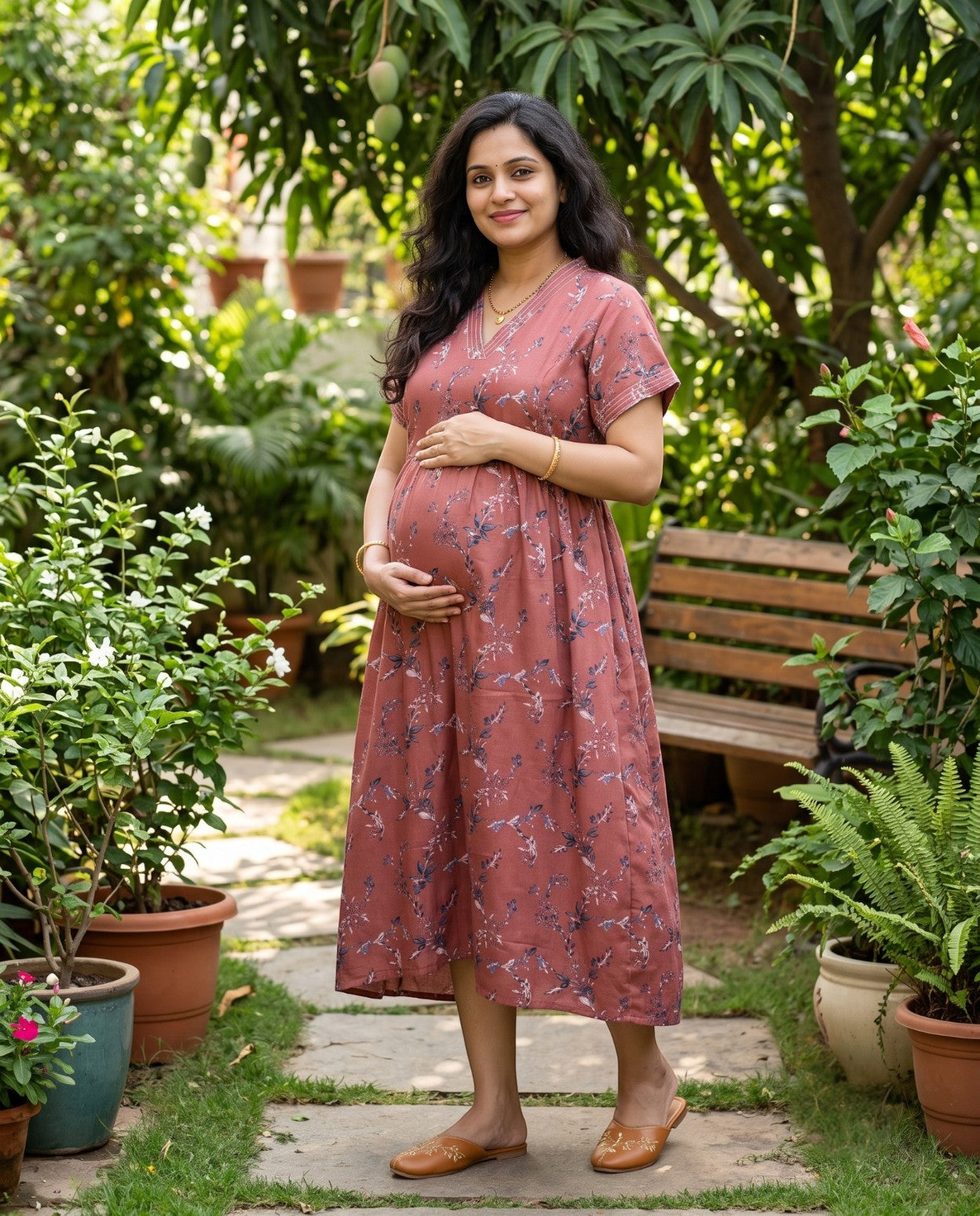 New V collar Frocks -Maternity cum Feeding