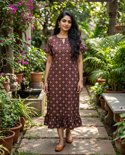 Ruffle Sleeved Frocks