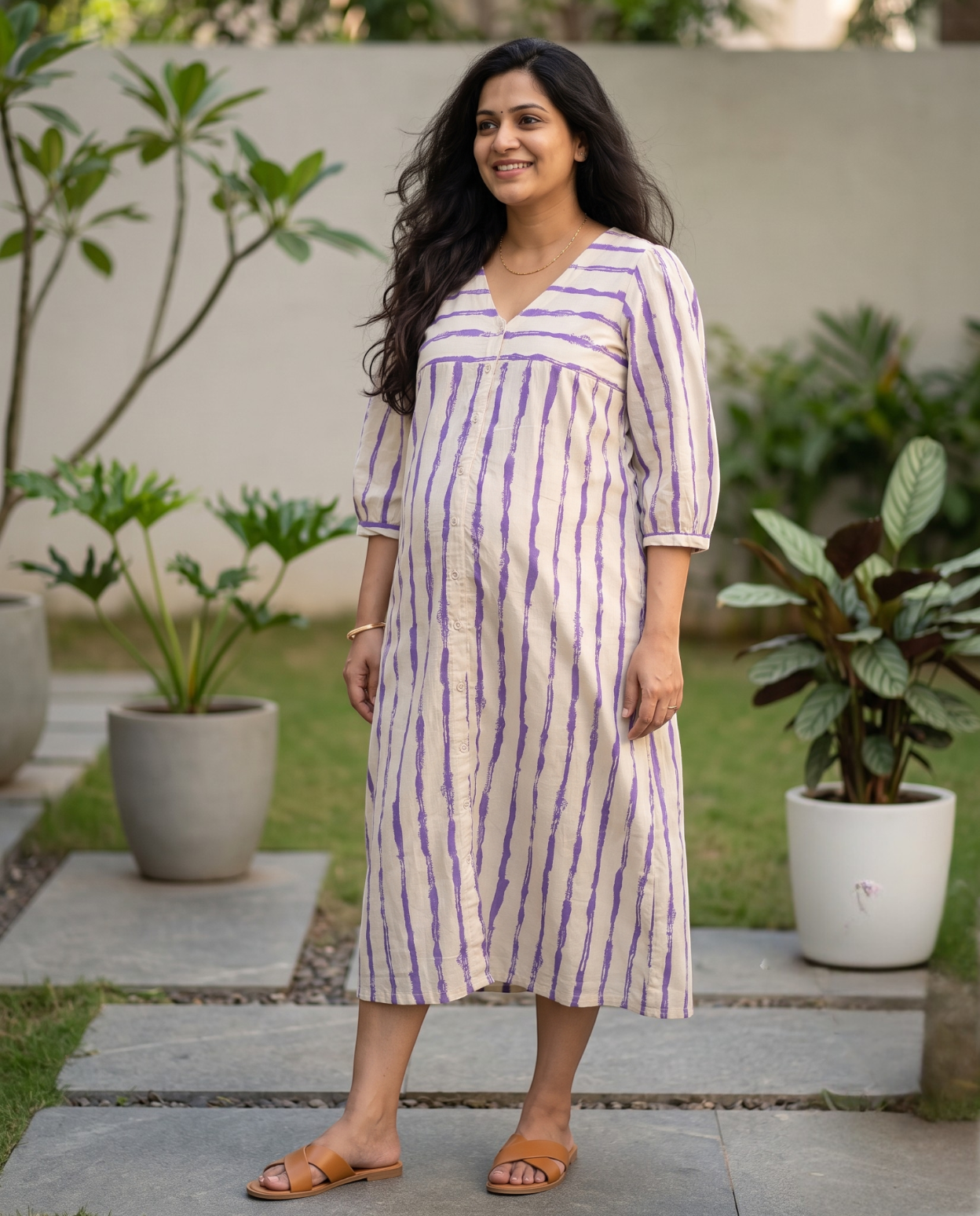 Button Down Midi Dress