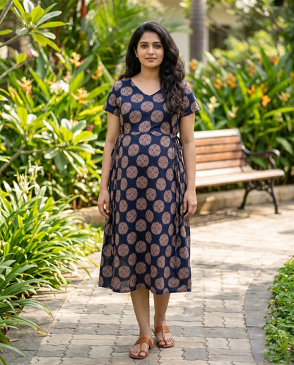 Beautiful Side Tie Frocks-Maternity Cum Feeding