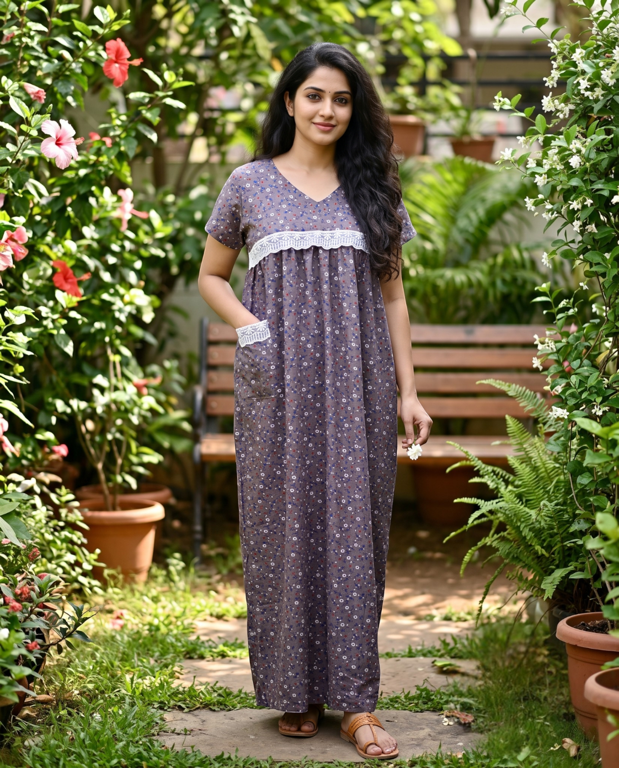 Paraiso Premium V-Neck Full length Maxi Wear
