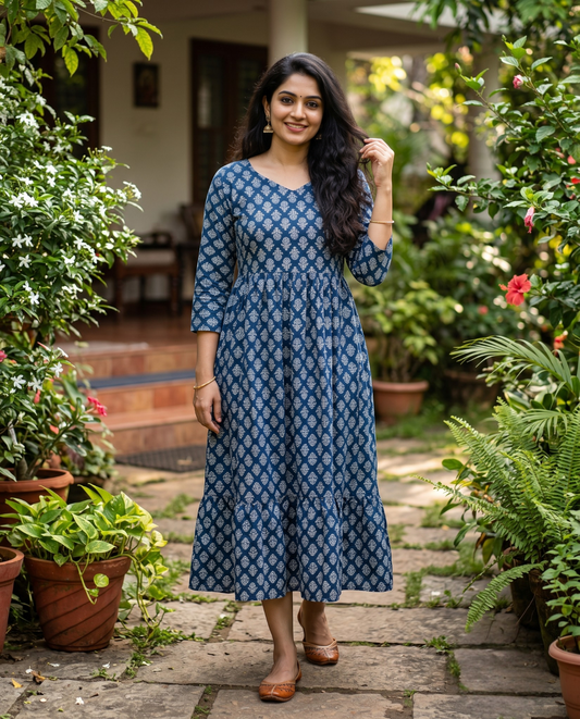 Frocks with long sleeves with tie back