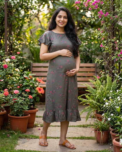 Umbrella Sleeved Frocks- Maternity Cum Feeding