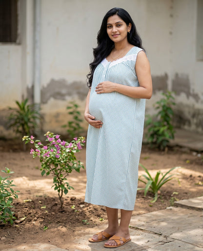 Breezy Diana Frock-Maternity Cum Feeding (sleeves attached inside)