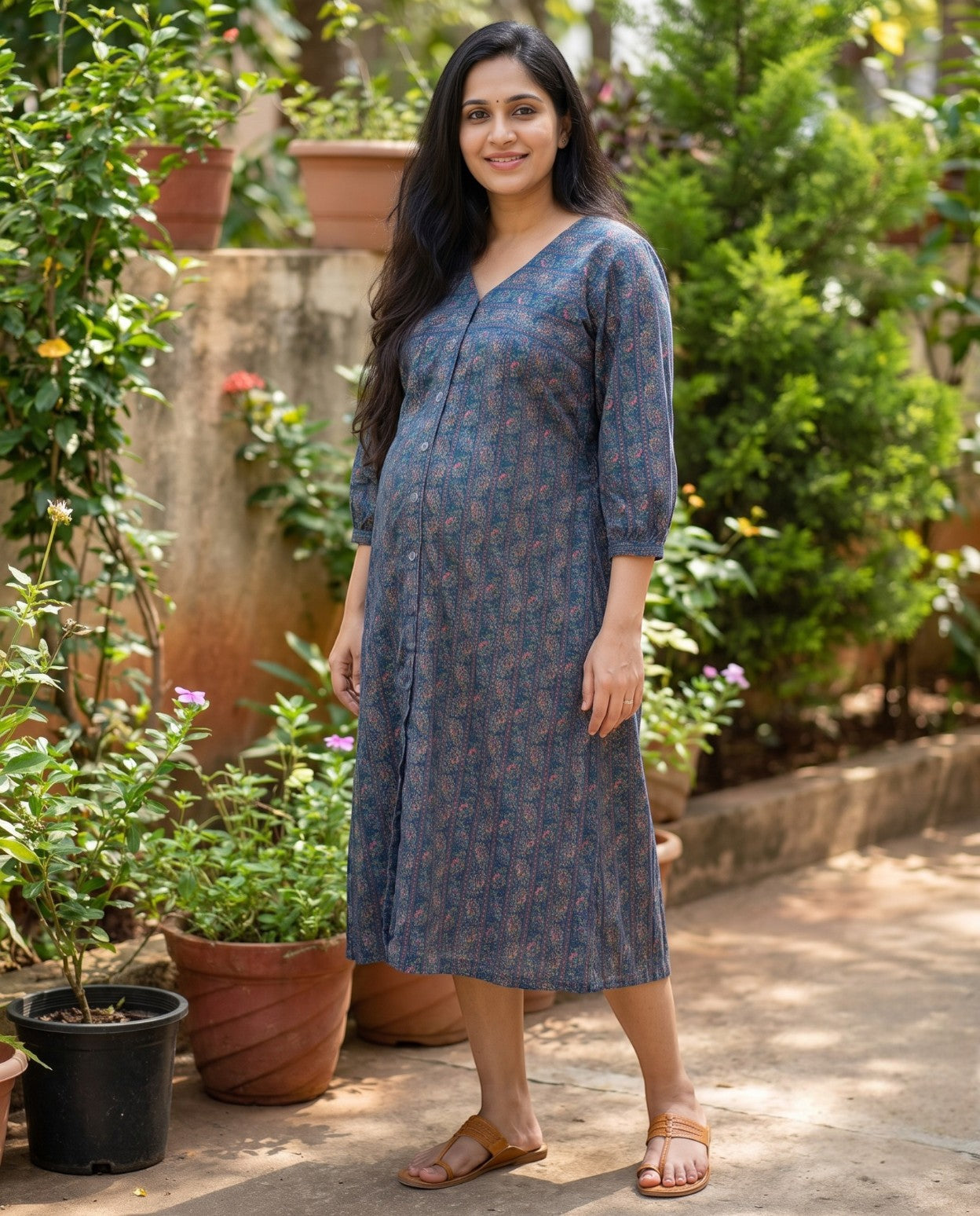 Button Down Midi Dress