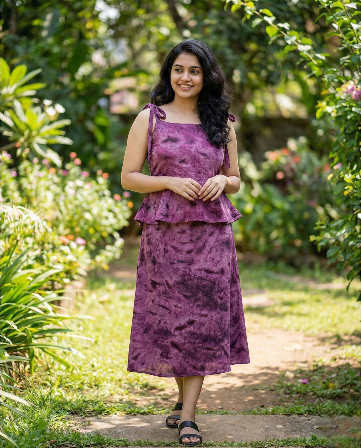 Camisole Tie Up Top and Skirt